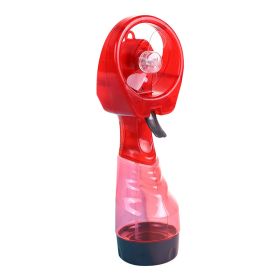 Mini Handheld Spray Fan Portable Water Spray Mist Fan Desk Humidification Cooling Sprayer For Outdoor Camping Hiking Air Cooler - Red