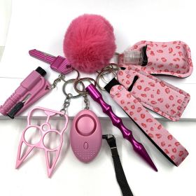 Custom Personal Safety Survival Women Alarm Window Breaker Set Girl Self Defense Keychain - Style4