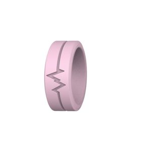 Outdoor Survival Luminous Silicone Ring Three Colors Optional Outdoor Camping Supplies - Pink - 1pc