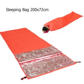 Outdoor Life Bivy Emergency Sleeping Bag Thermal Keep Warm Waterproof Mylar First Aid Emergency Blanke Camping Survival Gear - D - United States