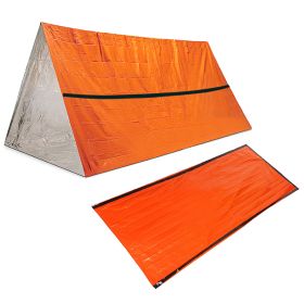 Outdoor Life Bivy Emergency Sleeping Bag Thermal Keep Warm Waterproof Mylar First Aid Emergency Blanke Camping Survival Gear - B - Czech Republic