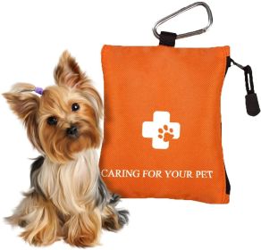 Animal First Aid Kit Portable Pet Emergency Kit of 17 Pcs Lightweight Dog Travel Pet First Aid Kit for Dogs and Cats with Zipper Carabiner - Purevacy