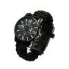 Outdoor Multi function Camping Survival Watch Bracelet Tools With LED Light - Kahki