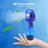 Mini Handheld Spray Fan Portable Water Spray Mist Fan Desk Humidification Cooling Sprayer For Outdoor Camping Hiking Air Cooler - Red