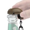 Creative Mini Helmet Keychain; Hiking Camping Bottle Opener; Creative Gift For Boys Girls Adults Schoolbag Wallet Car Key Decor - Tan