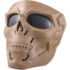 Skull Mask Full Face Tactical Masks For CS Survival Games Shooting Cosplay Movie Paintball Halloween Scary Masks - Black