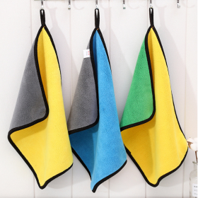 Two-color Couble-sided Car Dual-use Cleaning Car Wash Towel (Option: 3pc 30x40cm)